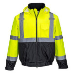 Hi-Vis Premium 2 in 1 Bomber Jacket, Class 3 Thumbnail