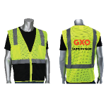 Class 1 Enhanced Visibility Yellow/Black Vest (Supervisors and Operations Managers) Thumbnail