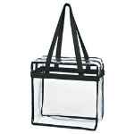 Clear Tote Bag With Zipper Thumbnail