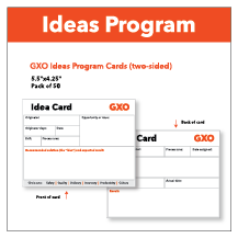 GXO Operating System Ideas Cards - pack of 50 Thumbnail