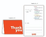 GXO Branded Thank you Cards. Set of 25 Thumbnail