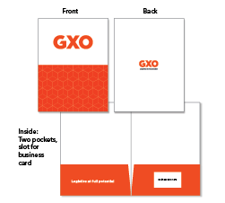 GXO Two-Pocket Presentation Folders (pack of 10) Thumbnail