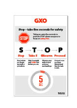 "STOP for 5" Safety Poster (24x36) Thumbnail
