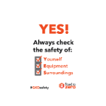 Safety Banner "Y.E.S." 48x72 Thumbnail