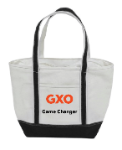 Game Changer Tote. White with Black Handles/Trim Thumbnail