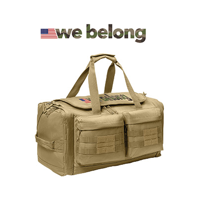 We Belong Veterans Tactical Duffle Bag