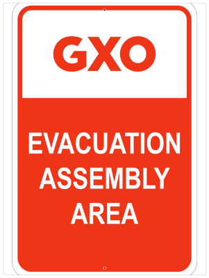 Evacutation Assembly Area Sign