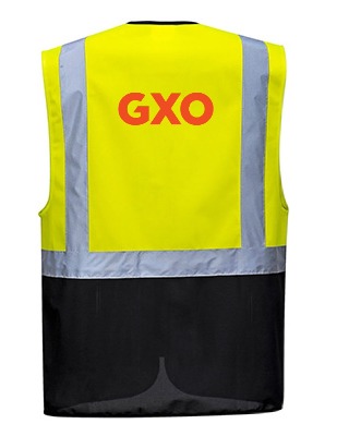 Class 1 Enhanced Visibility Yellow/Black Vest (Supervisors and Operations Managers)