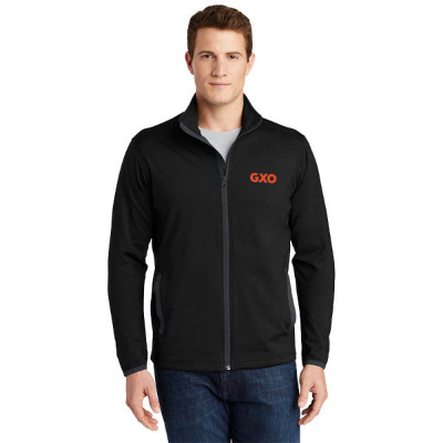 Sport-Tek Sport-Wick Stretch Contrast Full-Zip Jacket.