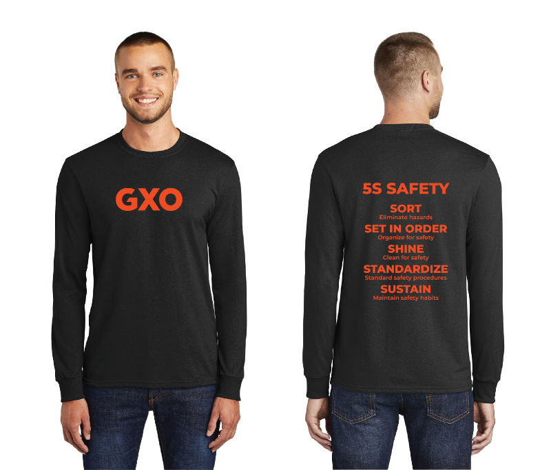 Black 5S Quality Long Sleeve Tee