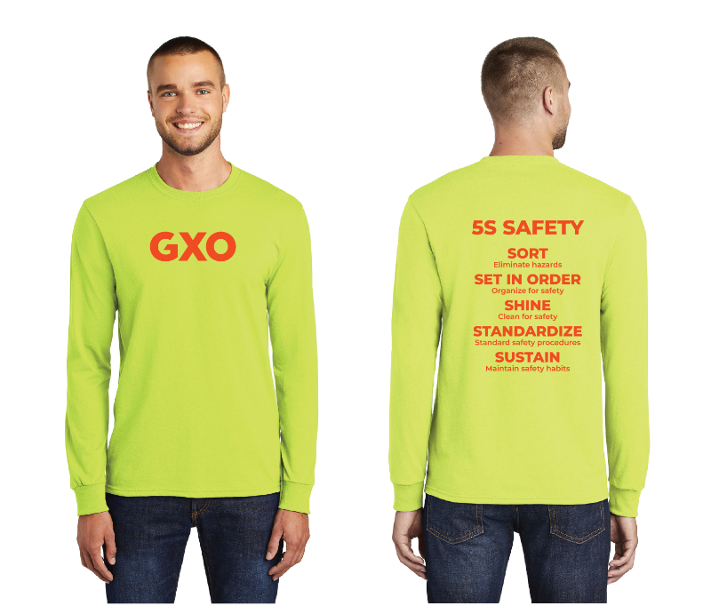 GXO 5S Long Sleeve Green Tee