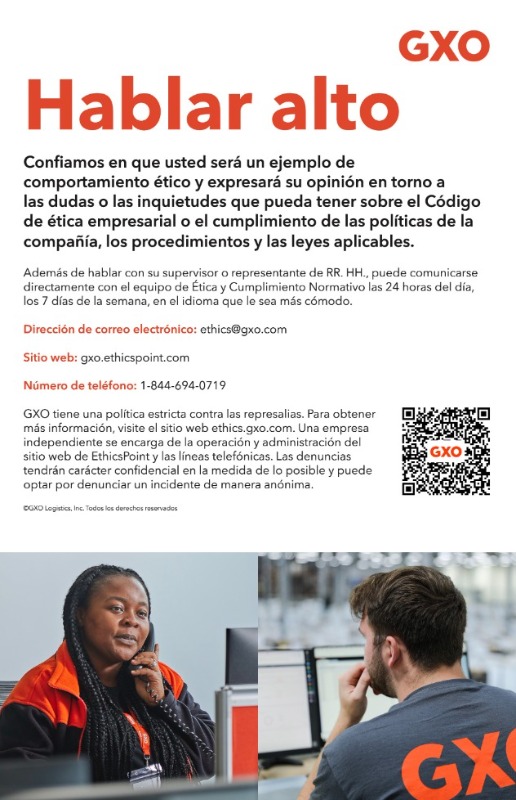 GXO COBE POSTER Spanish