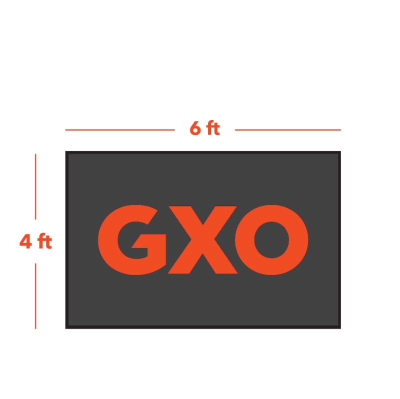 GXO Branded Floor Mat. 4 feet x 6 Feet